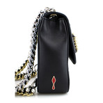 Women's Sweet Charity Mini Watersnake Backpack Bag // Black