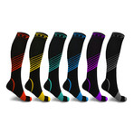Ultra-Performance Athletic Compression Socks // 6-Pairs (Small / Medium)