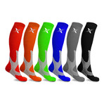 Recovery + Performance Compression Socks // 6-Pairs (Small / Medium)