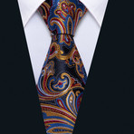 Mael Handmade Tie // Navy + Gold