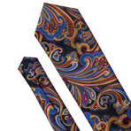 Mael Handmade Tie // Navy + Gold