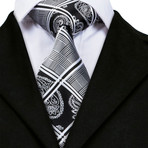Elliot Handmade Tie // Black + White