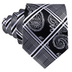 Elliot Handmade Tie // Black + White