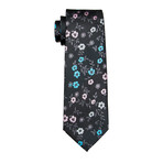 Baptiste Handmade Tie // Black Floral