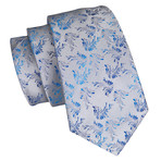 Amir Handmade Tie // Silver + Blue