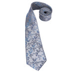 Amir Handmade Tie // Silver + Blue