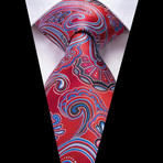 Norris Handmade Tie // Red + Blue