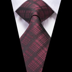 Mael Handmade Tie // Maroon Plaid
