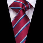 Pride Handmade Silk Tie // Red + Blue