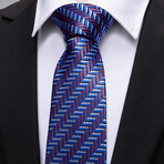Drury Handmade Tie // Blue + Red