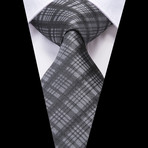 Juste Handmade Tie // Grey Plaid
