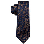 Hercule Handmade Tie // Navy + Gold