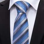 Quay Handmade Tie // Blue Stripe