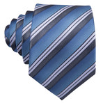 Quay Handmade Tie // Blue Stripe