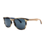 Men's 843S Sunglasses // Horn Brown + Blue