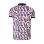 Smart-Fit Polo Shirt + Paisley Print // Pink (XL)