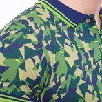 Polo Shirt + All Over Camouflage Print // Khaki (2XL)