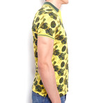 Piece-Dye Polo Shirt + Alloversafari Print // Yellow (M)