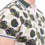 Piece-Dye Polo Shirt + All Over Safari Print // Gray (XL)