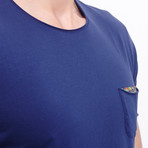 Basic T-Shirt + Pocket // Navy Blue (M)