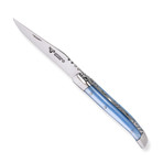 Light Blue Forged Blade Folding Knife
