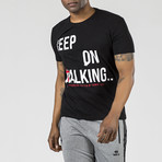 "Keep on Walking" Graphic T-Shirt // Black (2XL)