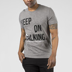 "Keep on Walking" Graphic T-Shirt // Dark Gray (2XL)