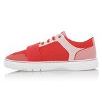 Cesario Lo Woven Sneaker // Red + White (US: 7)