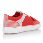 Cesario Lo Woven Sneaker // Red + White (US: 10)