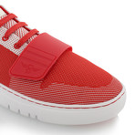 Cesario Lo Woven Sneaker // Red + White (US: 8)