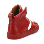 Hedern Ink Plain High Top Sneakers // Red (US: 8.5)