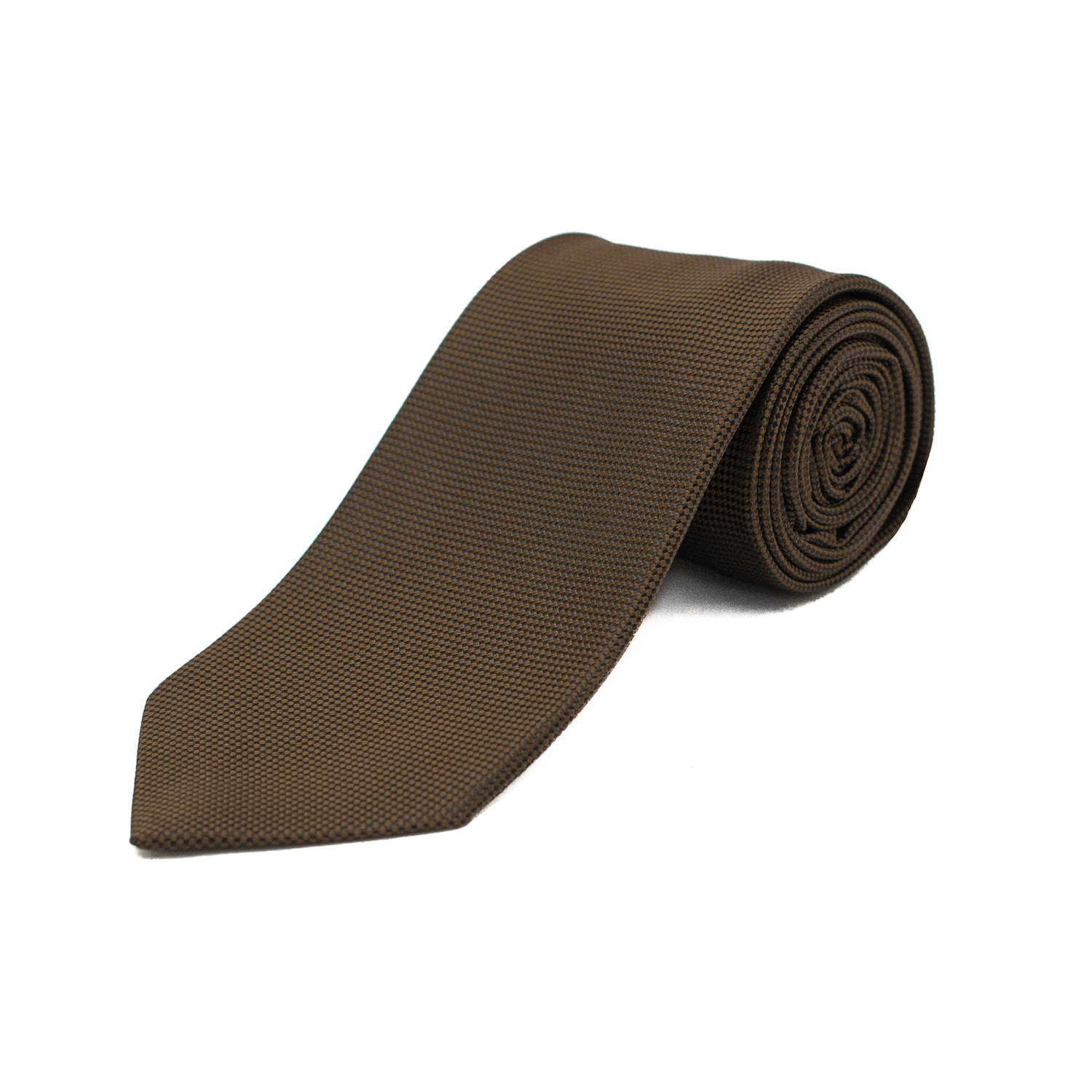 Ermenegildo Zegna // Silk Patterned Tie // Brown - Luxury Men's