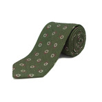 Ermenegildo Zegna // Silk Circular Patterned Tie // Green