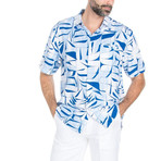 Pocket Front Hawaiian Shirt II // Blue (XL)