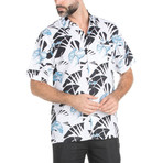 Pocket Front Hawaiian Shirt // Blue (XL)