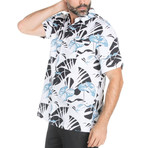 Pocket Front Hawaiian Shirt // Blue (L)