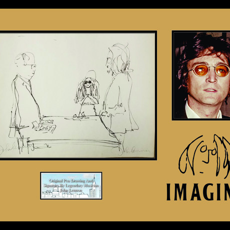 Signed "Bag One" Lithograph // John Lennon