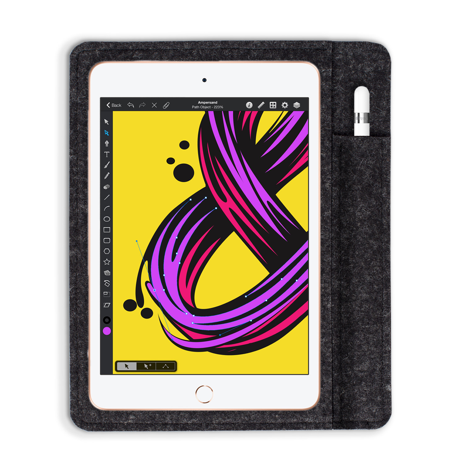 Sleeve + Pencil // iPad Mini 7.9" // Charcoal (iPad mini 7.9