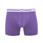 SHEATH 4.0 Men's Dual Pouch Boxer Brief // Purple (M)