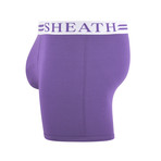 SHEATH 4.0 Men's Dual Pouch Boxer Brief // Purple (2XL)