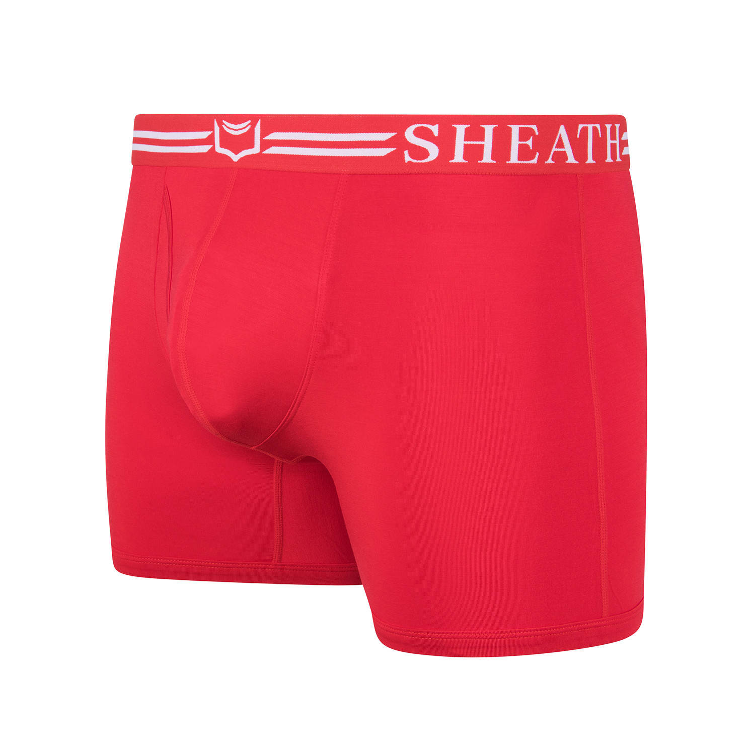 SHEATH 4.0 Men's Dual Pouch Boxer Brief // Red + White (S) - Sheath ...