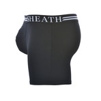 SHEATH 4.0 Men's Dual Pouch Boxer Brief // Black + White (XL)