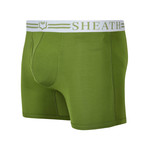 SHEATH 4.0 Men's Dual Pouch Boxer Brief // Green (L)