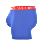 SHEATH 4.0 Men's Dual Pouch Boxer Brief // Red + White + Blue (S)