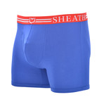 SHEATH 4.0 Men's Dual Pouch Boxer Brief // Red + White + Blue (M)