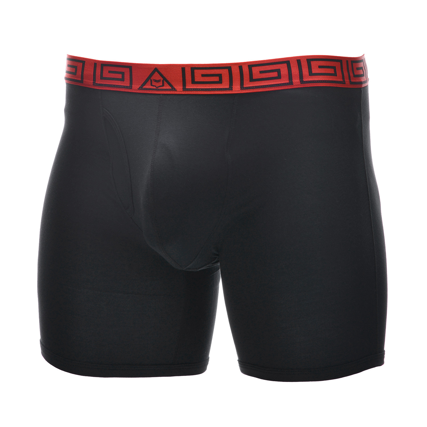 SHEATH 4.0 Men's Dual Pouch Boxer Brief // Red + Black Geo (S) - Sheath ...