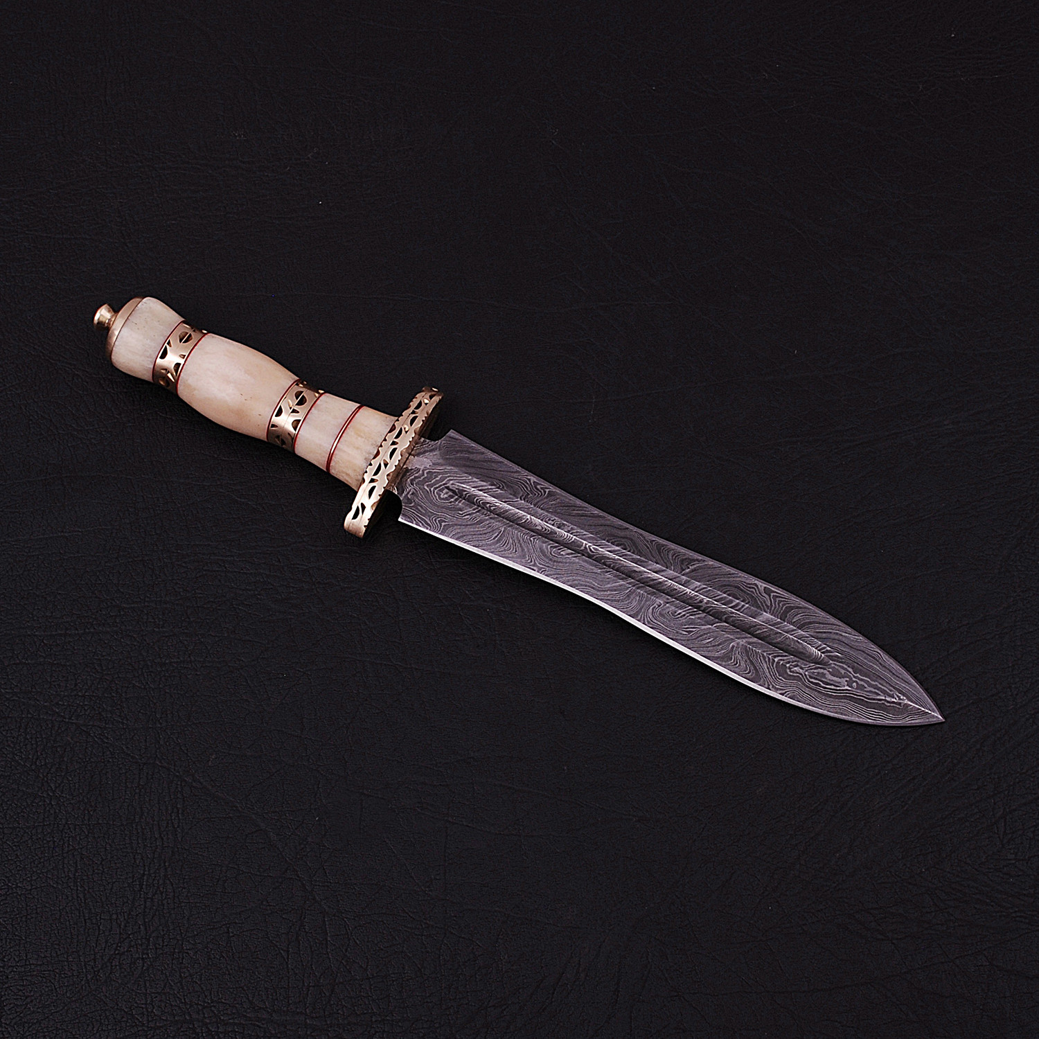 Damascus Dagger Bk0283 Black Forge Knives Touch Of Modern
