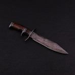 Damascus Subhilt Bowie Knife // BK0298