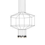 Wireflow // Octagon 3D Volume Hanging LED Lamp // Large