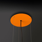 Wind // Outdoor Pendant // Orange Fiberglass